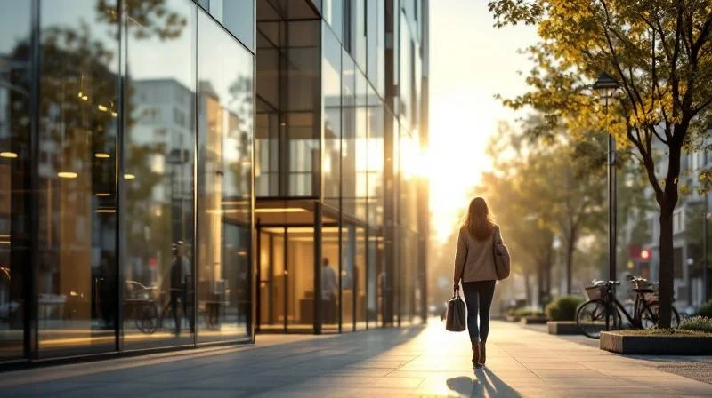 Blick auf das IHK-Gebaeude in der Bochumer Innenstadt